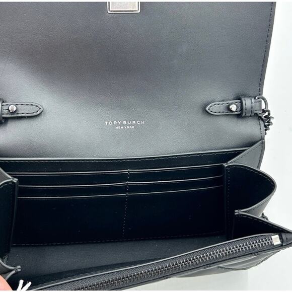 Women's Tory Burch matte chain wallet Crossbody NWT - Picture 7 of 12